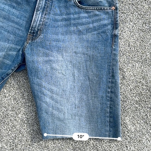 RALPH LAUREN Demin and Supply Homemade Jorts Jean Shorts Distressed - Size 40 - Picture 10 of 11